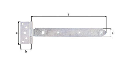 Gancio a croce GAH L.292,5 x 45 x L.90 x 34 x spessore 2,3 mm ( 8001514118 )