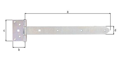 Gancio a croce GAH L.391 x 59xL.103 x 40xspessore 4 mm ( 8001514121 )