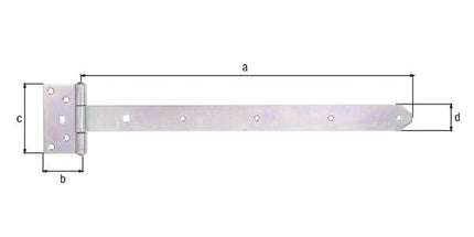 Gancio a croce GAH L.491 x 59xL.103 x 40xspessore 4 mm ( 8001514122 )