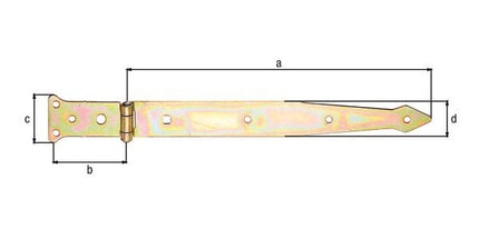 Gancio di lancio GAH lunghezza 302 x 77 mm larghezza 48 x 35 mm ( 8001514126 )