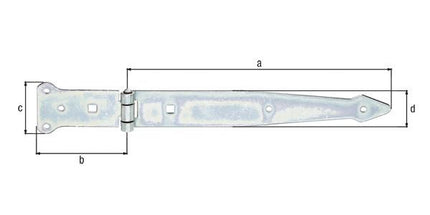 Gancio di lancio GAH lunghezza 300 x 101 mm larghezza 63 x 45 mm ( 8001732553 )