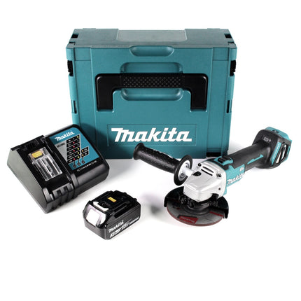 Makita DGA 511 RF1J Akku Winkelschleifer 18 V 125mm Brushless + 1x Akku 3,0Ah + Ladegerät + Makpac - Toolbrothers