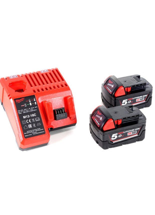 Milwaukee M18 VC2-502C Akku-Nass-/Trockensauger 18 V + 2x Akku 5,0 Ah + Ladegerät - Toolbrothers