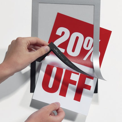 DURABLE Magnetrahmen  DIN A4 silber ( 9000492405 )