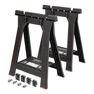 Toolbrothers RHINO Set di cavalletti da officina + Custom Connect 580 x 770 mm Capacità di carico 350 kg