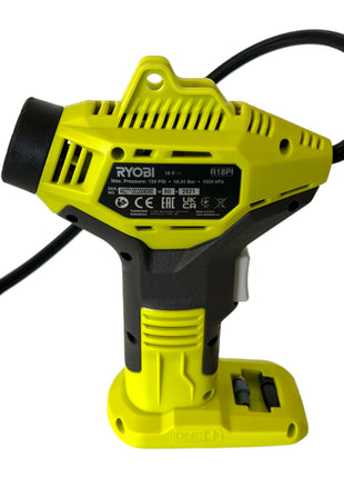 RYOBI R18PI-120GJ Akku Handkompressor 18 V 10,3 bar ( 5133005325 ) + 1x Akku 2,0 Ah + Ladegerät