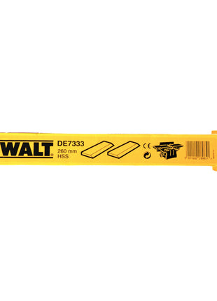 Cuchilla cepilladora DeWalt DE 7333 HSS 260 mm (2 piezas) para D27300