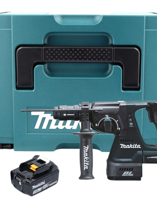 Makita DHR 243 F1J B Akku Kombihammer 18 V 2,0 J SDS-Plus schwarz + 1x Akku 3,0 Ah + Schnellwechselfutter + Makpac - ohne Ladegerät