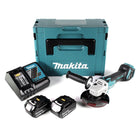 Makita DGA 511 RGJ Akku Winkelschleifer 18V 125mm Brushless + 2x Akku 6,0Ah + Ladegerät + Makpac - Toolbrothers