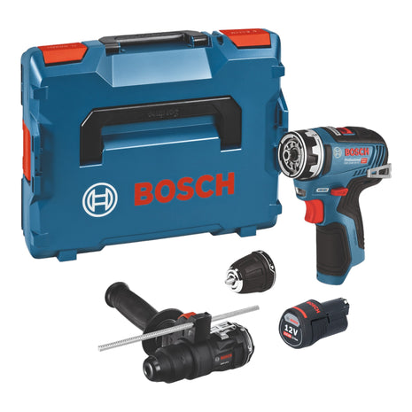 Trapano avvitatore a batteria Bosch GSR 12V-35 FC 12 V 35 Nm brushless + 1x batteria ricaricabile 3,0 Ah + 2x attacco + L-Boxx - senza caricabatterie