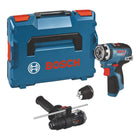 Bosch GSR 12V-35 FC Akku Bohrschrauber 12 V 35 Nm Brushless + 2x Akku 6,0 Ah + Ladegerät + 2x Aufsatz + L-Boxx