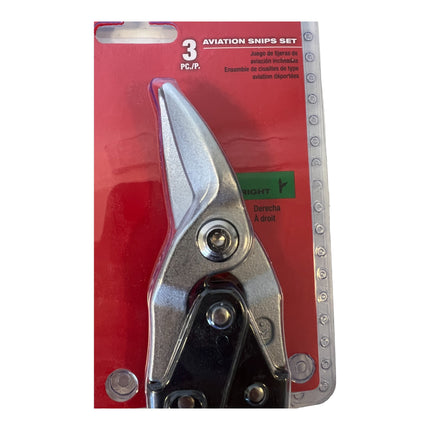 Set di tronchesi Milwaukee 3 pezzi 260 mm direzione di taglio sinistra / destra / dritto ( 48224533 )