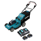 Cortacésped a batería Makita DLM 480 CT2 36 V (2x 18 V) 48 cm 62 l + 2x batería 5,0 Ah + cargador