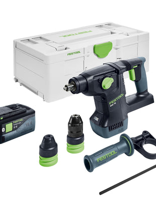 Festool KHC 18 EB-Basic Akku Kombihammer 18 V 2,6 J SDS-Plus Brushless + 1x Akku 5,0 Ah + Systainer - ohne Ladegerät