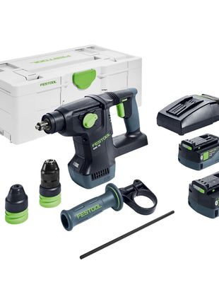 Festool KHC 18 5,0 EBI-Plus marteau combiné sans fil 18 V 2,6 J SDS-Plus Brushless ( 577448 ) + 2x batterie 5,0 Ah + chargeur + systainer