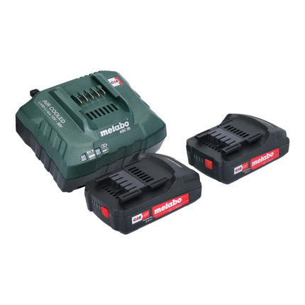 Metabo BS 18 LT trapano avvitatore a batteria 18 V 60 Nm + 2x batteria ricaricabile 2,0 Ah + caricatore + metaBOX