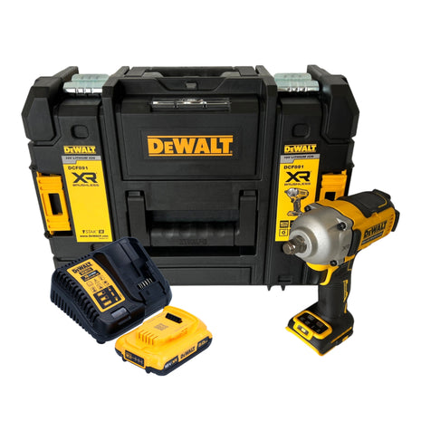 Avvitatore a impulsi a batteria DeWalt DCF 891 D1T 18 V 1084 Nm 1/2" brushless + 1x batteria ricaricabile 2,0 Ah + caricabatterie + TSTAK