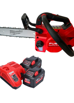 Milwaukee M18 FTHCHS30-122 Akumulatorowa pilarka łańcuchowa z uchwytem górnym 18 V 30 cm + 2x akumulator 12,0 Ah + ładowarka