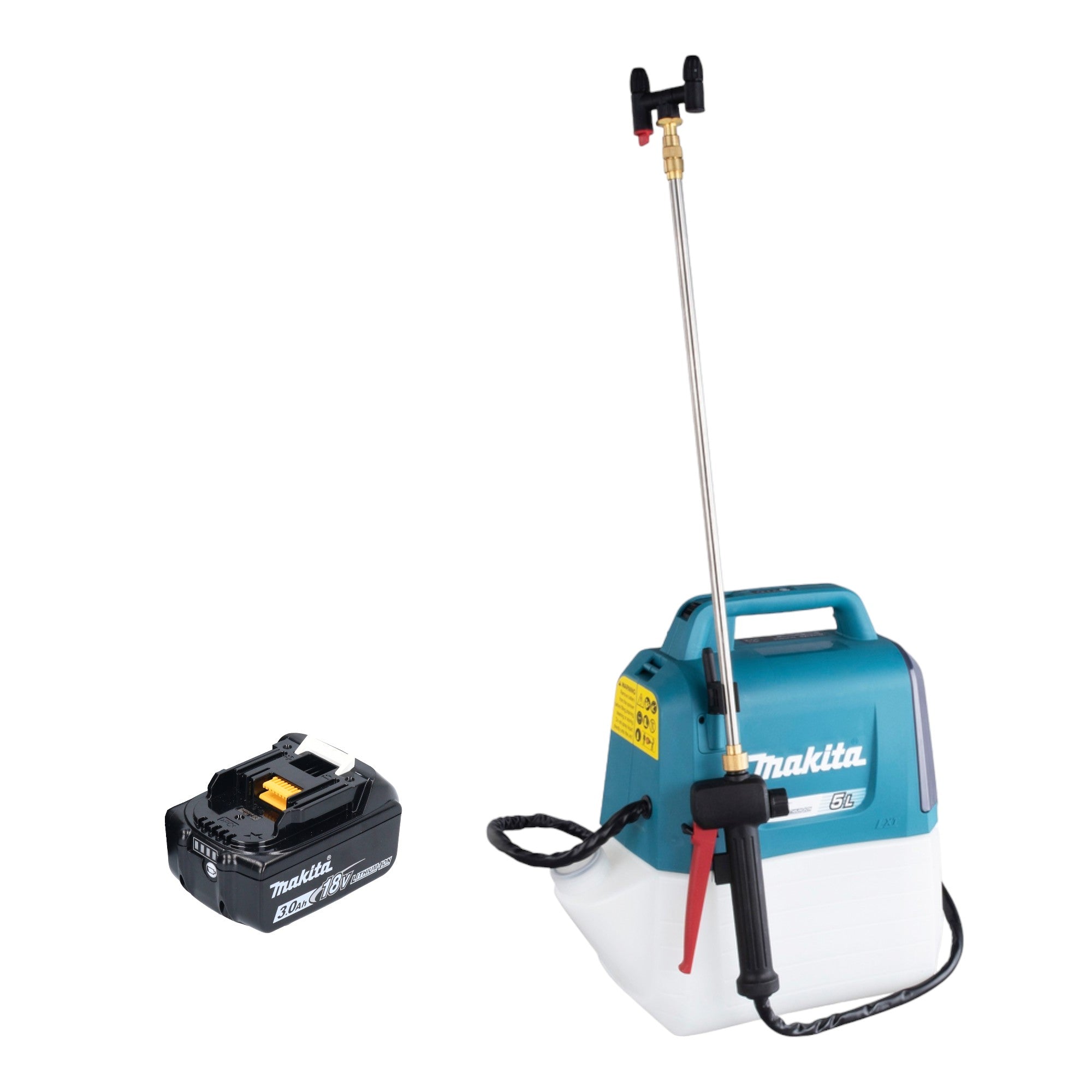 Makita DUS 054 F Akku Druckspritze 18 V 5 0 l 3 0 bar 1x Akku 3 0 Ah ohne Ladegeraet 0 - toolbrothers