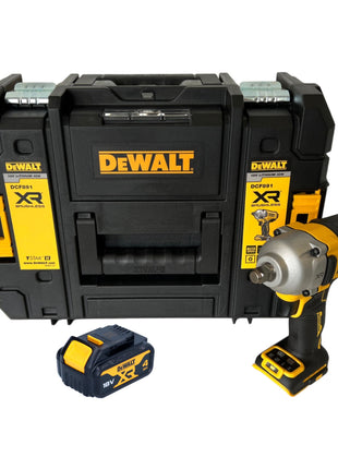 DeWalt DCF 891 NT Clé à choc 18 V 1084 Nm 1/2'' Brushless + 1x batterie 4,0 Ah + TSTAK - sans chargeur