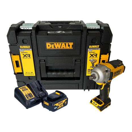 Avvitatore a impulsi a batteria DeWalt DCF 891 M1T 18 V 1084 Nm 1/2" brushless + 1x batteria ricaricabile 4,0 Ah + TSTAK + caricabatterie