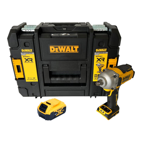 Avvitatore a impulsi a batteria DeWalt DCF 891 NT 18 V 1084 Nm 1/2" brushless + 1x batteria ricaricabile 5,0 Ah + TSTAK - senza caricatore