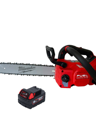 Tronçonneuse à batterie Milwaukee M18 FTCHS35-551 avec poignée supérieure 35 cm + 1x batterie 5,0 Ah - sans chargeur