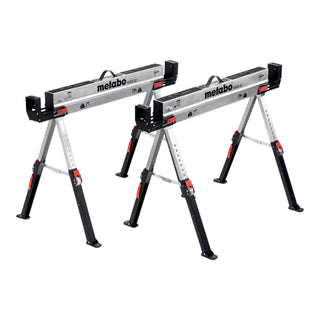 Metabo MAB 82 Set di cavalletti da lavoro 520 kg 820 mm 2 pezzi ( 626990000 )