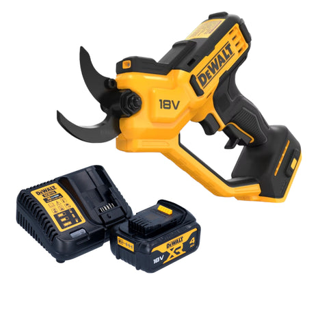 Tijeras de podar a batería DeWalt DCMPP 568 M1 18 V 38 mm + 1x batería 4,0 Ah + cargador