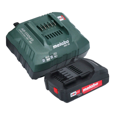 Sierra alternativa de batería Metabo SSE 18 LTX Compact 18 V 13 mm + 1x batería 2,0 Ah + cargador