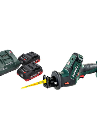 Metabo SSE 18 LTX Compact Akku Reciprosäge Säbelsäge 18 V 13 mm + 2x LiHD Akku 4,0 Ah + Ladegerät