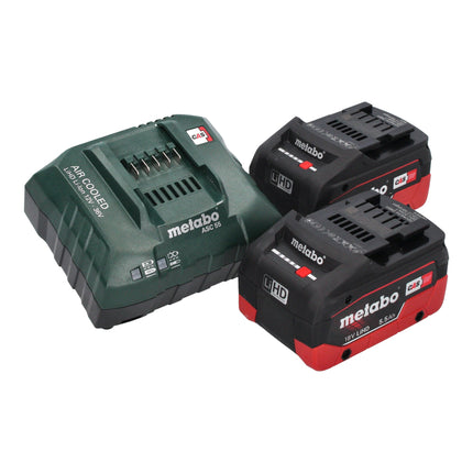 Metabo SSE 18 LTX Sega circolare compatta a batteria 18 V 13 mm + 2x batteria LiHD 5,5 Ah + caricabatterie