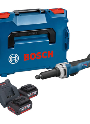 Bosch GGS 18V-23 PLC Professional Akku Geradschleifer 18 V Brushless + 2x Akku 4,0 Ah + Ladegerät + L-Boxx