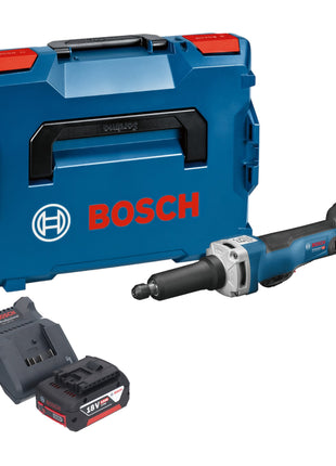 Bosch GGS 18V-23 PLC Professional Akku Geradschleifer 18 V Brushless + 1x Akku 5,0 Ah + Ladegerät + L-Boxx