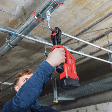 Macchina crimpatrice a batteria Rothenberger Romax Compact III Set base 1 18 V 19 kN ( 1000004267 ) + 1x batteria ricaricabile 2,0 Ah + caricatore