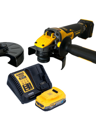 DeWalt DCG 416 VS E1 Akku Winkelschleifer 18 V 125 mm Brushless + 1x PowerStack Akku 1,7 Ah + Ladegerät