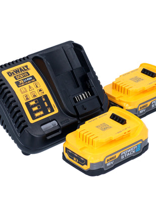 DeWalt DCG 416 VS E2 Akku Winkelschleifer 18 V 125 mm Brushless + 2x PowerStack Akku 1,7 Ah + Ladegerät