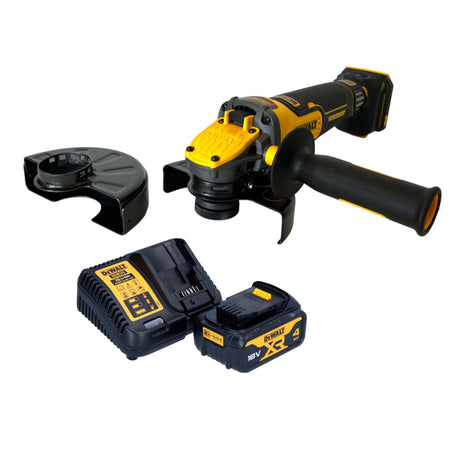 Amoladora angular a batería DeWalt DCG 416 VS M1 18 V 125 mm sin escobillas + 1x batería 4,0 Ah + cargador