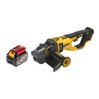 Smerigliatrice angolare a batteria DeWalt DCG 460 N 54 V 230 mm + 1x batteria ricaricabile 6,0 Ah - senza caricabatterie
