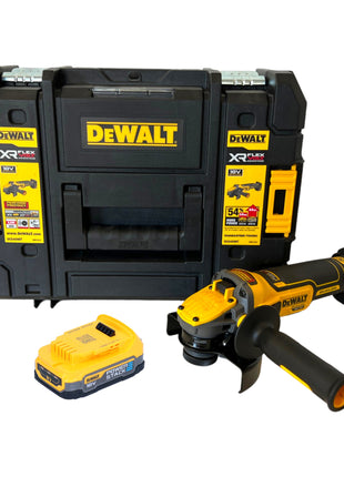 DeWalt DCG 409 NT Akku Winkelschleifer 18 V 125 mm Brushless + 1x Powerstack Akku 1,7 Ah + TSTAK - ohne Ladegerät