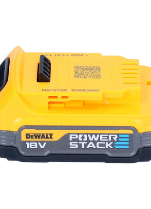 DeWalt DCG 409 NT Akku Winkelschleifer 18 V 125 mm Brushless + 1x Powerstack Akku 1,7 Ah + TSTAK - ohne Ladegerät