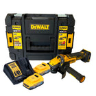 Amoladora angular a batería DeWalt DCG 409 E2T 18 V 125 mm sin escobillas + 2x batería Powerstack 1,7 Ah + cargador + TSTAK