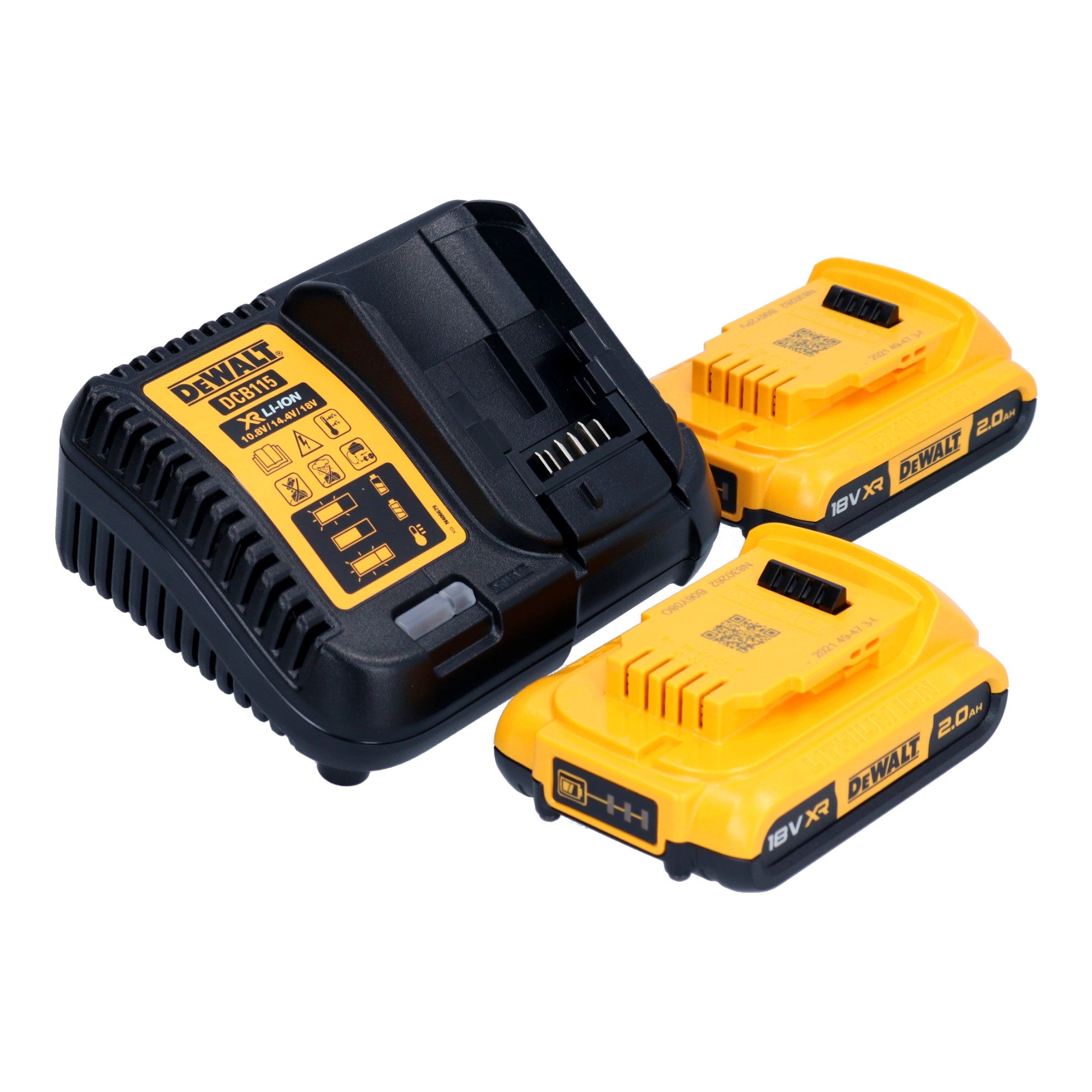 DeWalt DCG 409 D2T Akku Winkelschleifer 18 V 125 mm Brushless 2x Akku 2 0 Ah Ladegeraet TSTAK 4 - toolbrothers