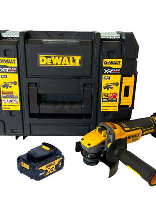 DeWalt DCG 409 NT Akku Winkelschleifer 18 V 125 mm Brushless + 1x Akku 4,0 Ah + TSTAK - ohne Ladegerät