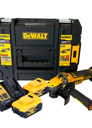 DeWalt DCG 409 P2T Akku Winkelschleifer 18 V 125 mm Brushless + 2x Akku 5,0 Ah + Ladegerät + TSTAK