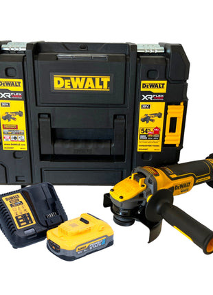 DeWalt DCG 409 H1T Meuleuse d'angle sans fil 18 V 125 mm Brushless + 1x batterie Powerstack 5,0 Ah + chargeur + TSTAK