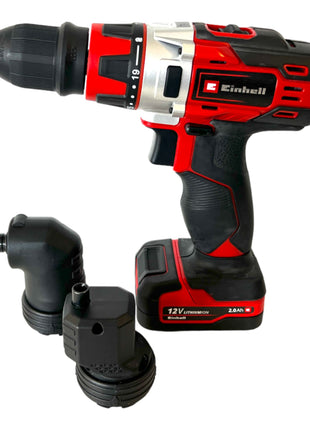 Taladro atornillador inalámbrico Einhell TE-CD 12/1 3X-Li +39 12 V 30 Nm (4513597) + 1x batería 2,0 Ah + cargador + E-box