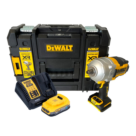 Avvitatore a impulsi a batteria DeWalt DCF 961 E1T 18 V 1632 Nm 1/2" brushless + 1x batteria Powerstack 1,7 Ah + caricabatterie + TSTAK