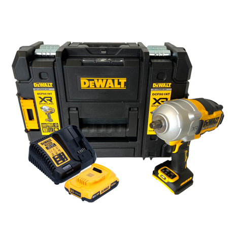 DeWalt DCF 961 D1T Akku Schlagschrauber 18 V 1632 Nm 1/2" Brushless + 1x Akku 2,0 Ah + Ladegerät + TSTAK