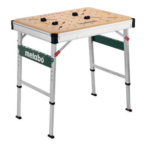 Metabo MWB 100 multifunction table ( 626991000 ) mobile workbench robust MDF table top